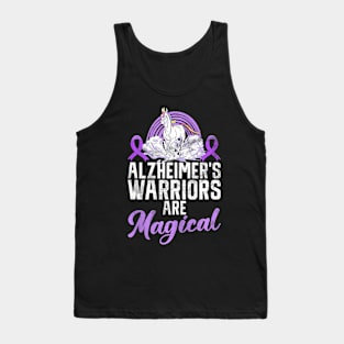 Alzheimer's Are Magical Awareness Month Unicorn Tank Top